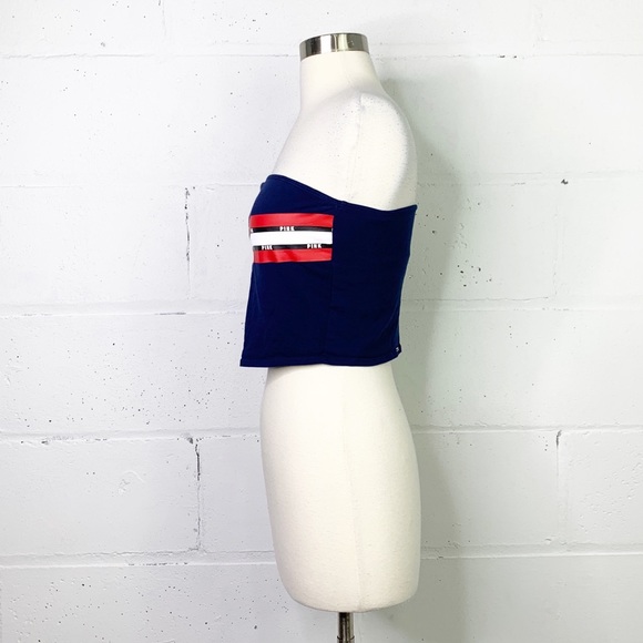 Pink Victoria’s Secret strapless crop top - Picture 2 of 7